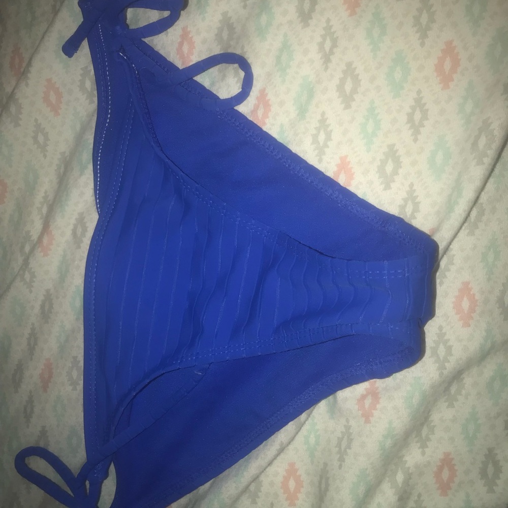 Side tie blue bottoms
